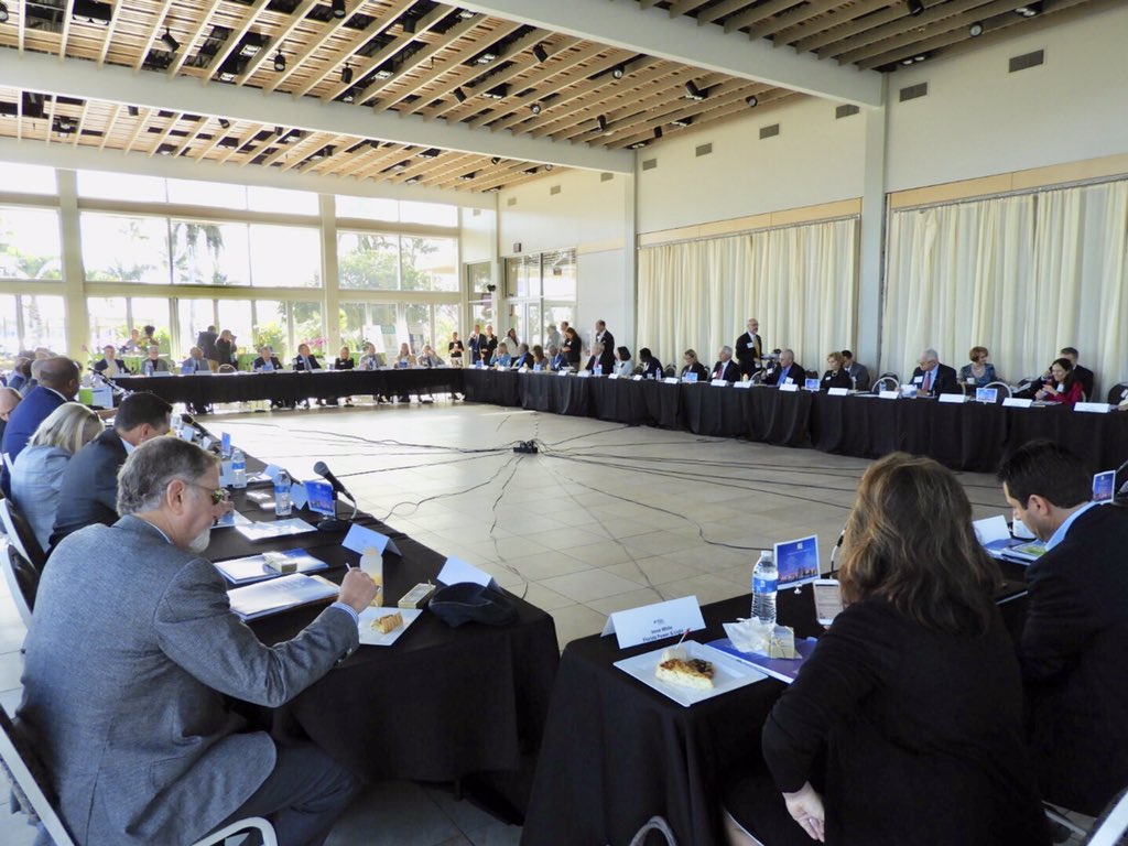 GFLAlliance's tweet photo. The exec committees of #SouthFlorida’s #EconDev organizations - @beaconcouncil, @BDBPalmBeach & @GFLAlliance met today in West Palm Beach to discuss regional collaboration and initiatives. #FLEconDevWeek19 #FLEconDev19 https://t.co/VzB8B2s4wh