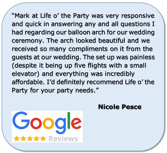 BALLOONstitute's tweet photo. You like us! You really, REALLY like us!! Thank you so much! #5starlove, #5stars, #fivestars https://t.co/2tNSGHzBaz