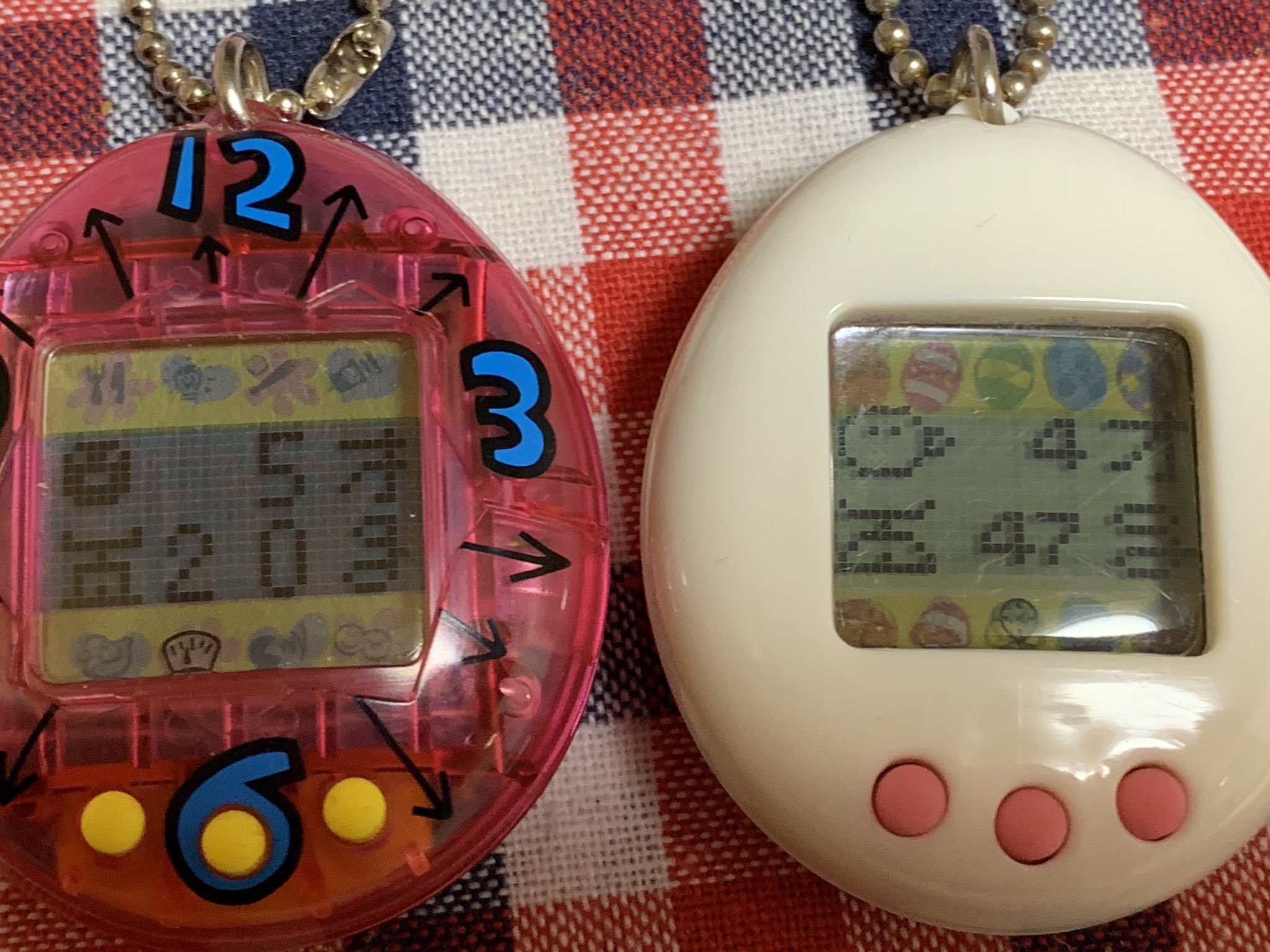 かすみん A Tuwita たまごっち 5才グラム ニュータマ 4才47グラムです 今日は2匹ともお布団で寝ております たまごっち ニュータマゴウォッチ T Co H0uj47csl1 Tuwita
