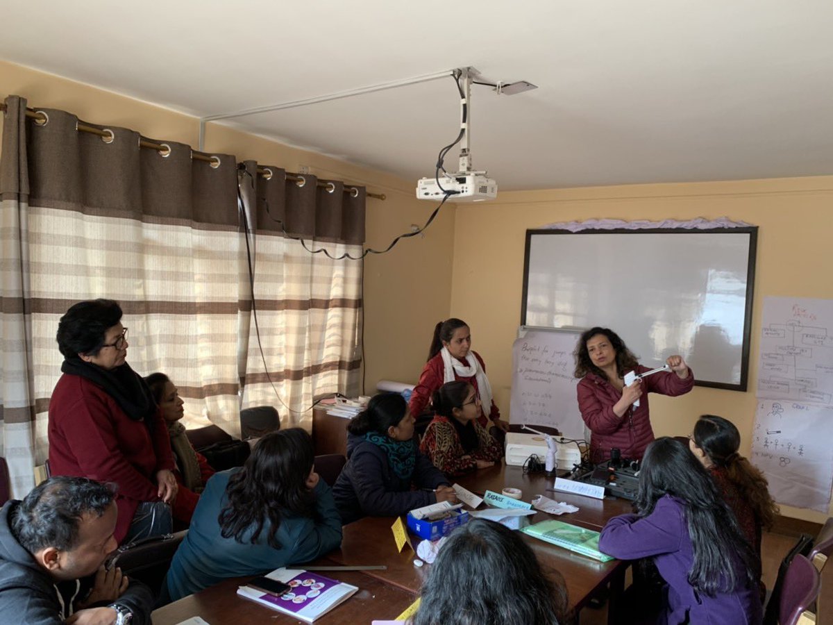 sandhyachap's tweet photo. Another batch of healthcare providers is ready to work on the field. National Cervical Cancer Screening & Prevention. Now let’s talk about #HPVVaccine Vaccine to be included in national immunization schedule. #VIATest #CevicalCancer #Screening #HPV #Vaccine https://t.co/n7OausjRS4