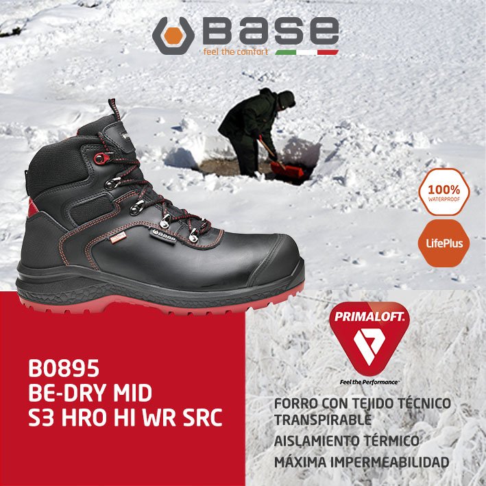 FEGEMUGROUP's tweet photo. El modelo B0895 BE-DRY MID cuenta con la tecnología #Primaloft. Mantén los pies calientes y secos mientras trabajas en los ambientes más extremos de frío y humedad.
#BaseProtection #FeelTheComfort #CalzadoDeSeguridad https://t.co/WH4XeD4LeK