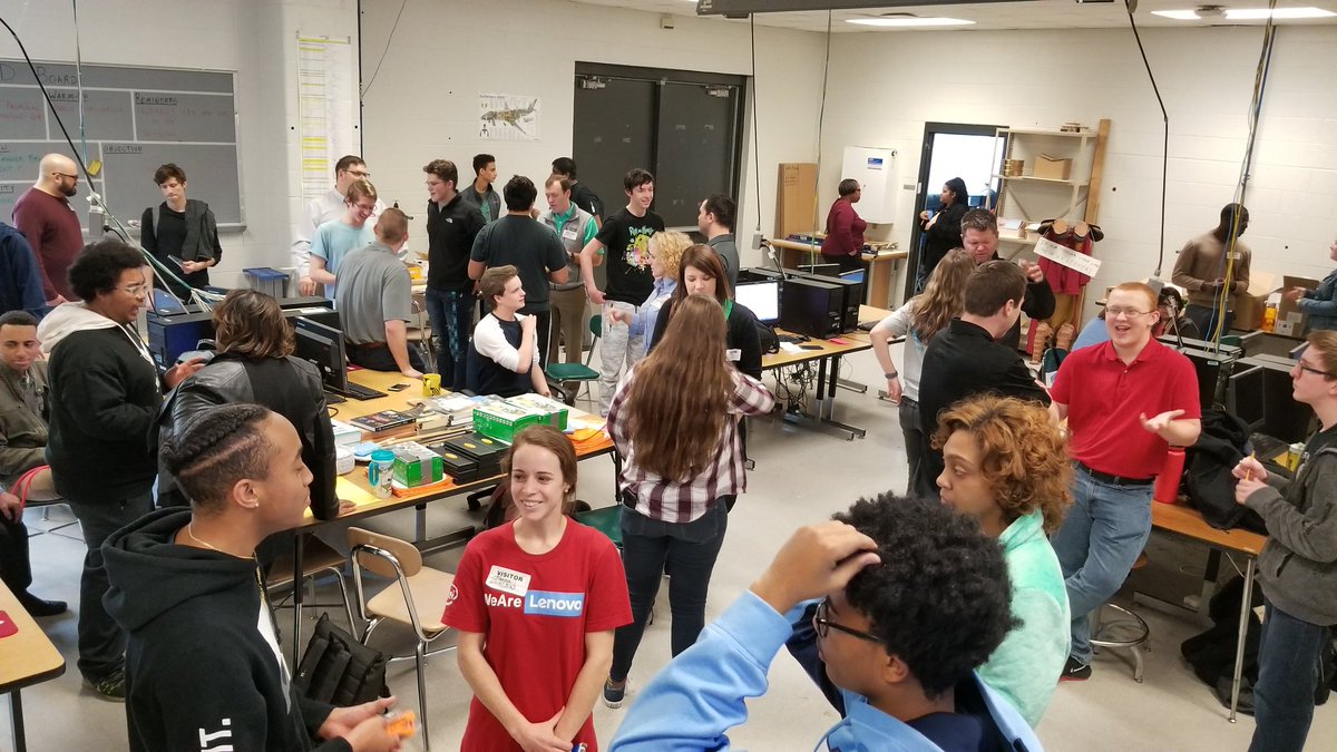 The students are so excited to meet their @lenovo mentor for the Public Speaking Project. Thank you for volunteering to help our Academy students. #careerready  <a href="/NAFCareerAcads/">NAF</a> @STC_WCPSS <a href="/wcpssmagnets/">WCPSS Office of Magnet Schools (Choice Schools)</a> @SRMHSPrincipal