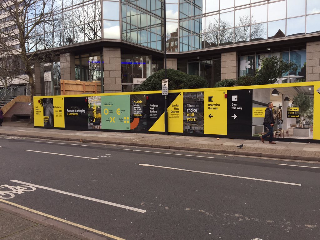 formatgraphics's tweet image. Another recent site hoarding produced and installed with anti graffiti laminate and matching headers and kickers.