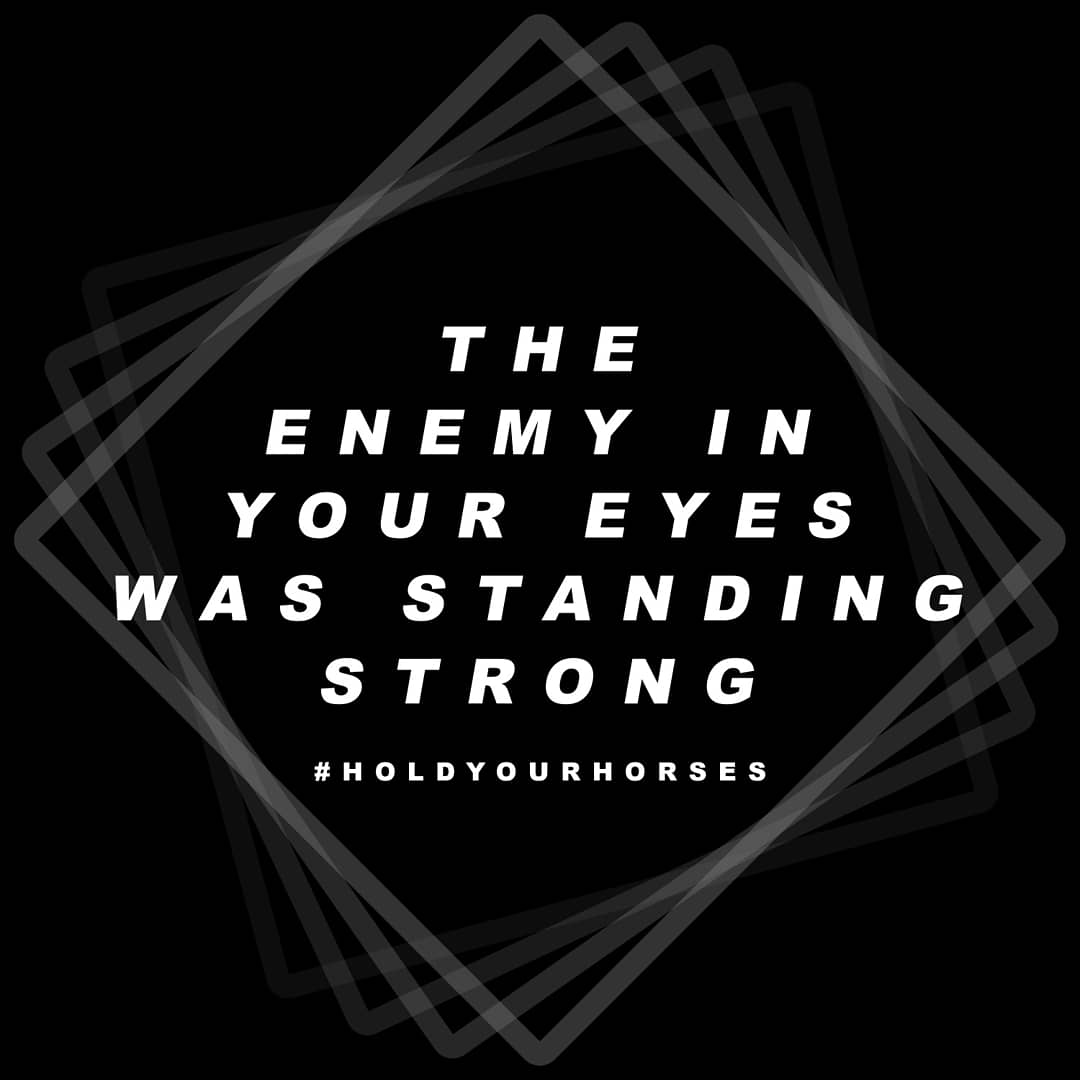 "The liberty in my light was shining.
The enemy in your eyes was standing strong." 

#HoldYourHorses

Release Party March 15th at the <a href="/HorseshoeTavern/">The Horseshoe Tavern</a> 
facebook.com/events/3134278…
