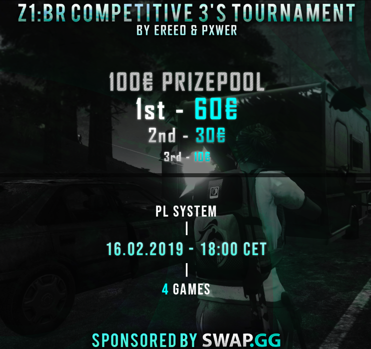 Reminder, Games are tomorrow at 6PM CET 4 GAMES!

All 4 Games going to be casted by <a href="/OfficialMabron/">Mabron</a> twitch.tv/mabrontv, noone besides the caster is allowed to stream!

Placement System not PL.

Prizes sponsored by <a href="/swapdotgg/">Swap.gg</a> 

RT's Appreciated<3
