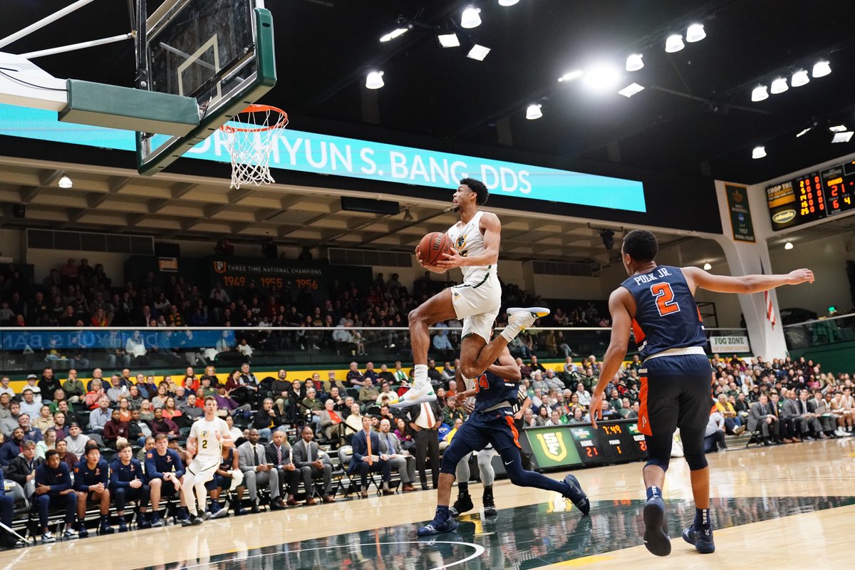 USFDonsMBB's tweet image. 19-6, 7-4 in the WCC. 

The #Dons go back to work tomorrow night in Portland.