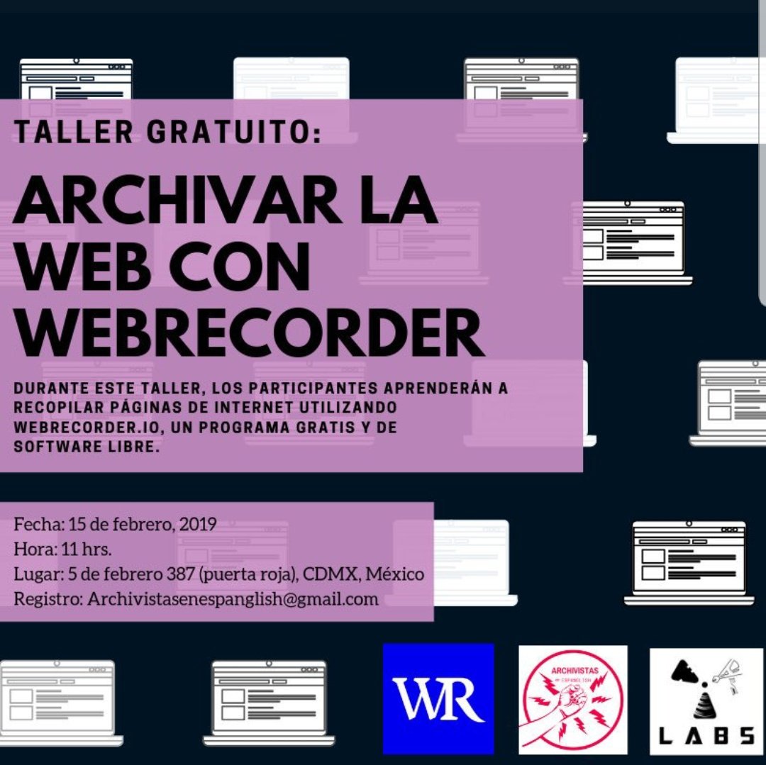 archiespanglish's tweet photo. Vamos comenzar nuestro taller de archivar la web con #webrecorder con @AnnaPerricci de @webrecorder_io en WETlabs (https://t.co/Fqi5GleufD) https://t.co/OA3og6jvIK