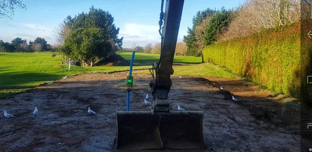 USGA Tees under construction <a href="/MalahideGolfC/">Malahide Golf Club </a> Dublin, <a href="/Aleksandrs666/">Aleksandrs</a> progressing well with the project, irrigation installed by <a href="/Aquaturf_/">Aquaturf Solutions</a>  #turfimprovements #DARGolfConstruction