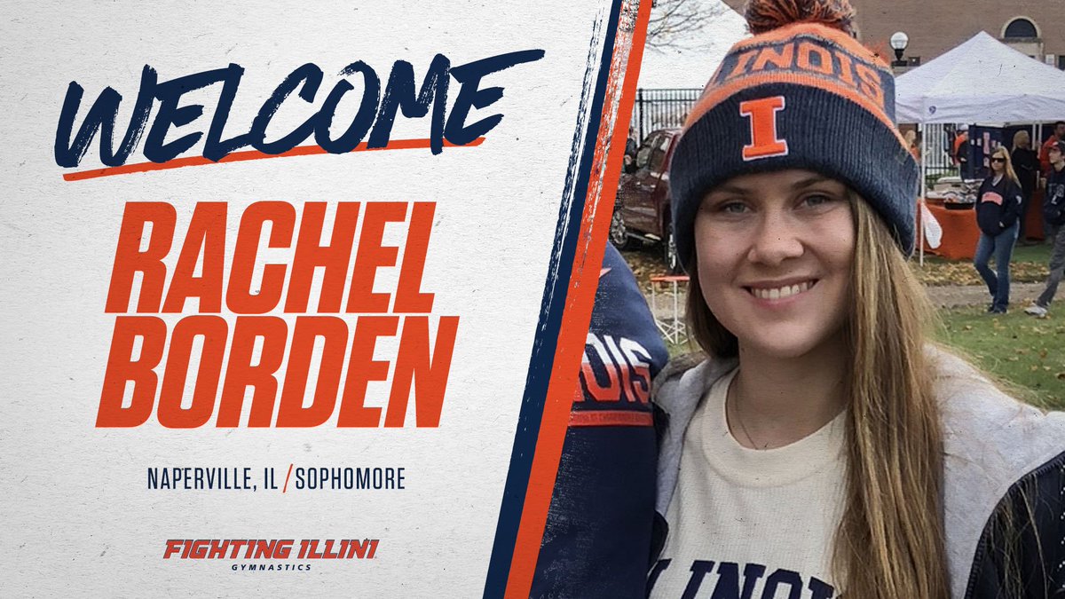 IlliniWGym's tweet photo. From team manager to student-athlete, help us welcome sophomore Rachel Borden to the #Illini Family! πΆπ·
π° https://t.co/GIFuYlnH3z https://t.co/dRH2nBS9hy