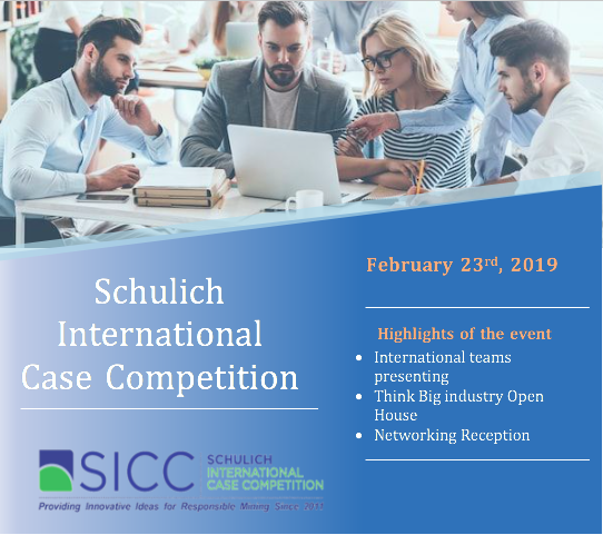 siccToronto's tweet image. IT'S THE ONE WEEK COUNTDOWN! 
We are excited to announce our annual Schulich International Case Competition is coming up! Are YOU ready? #SICC2019