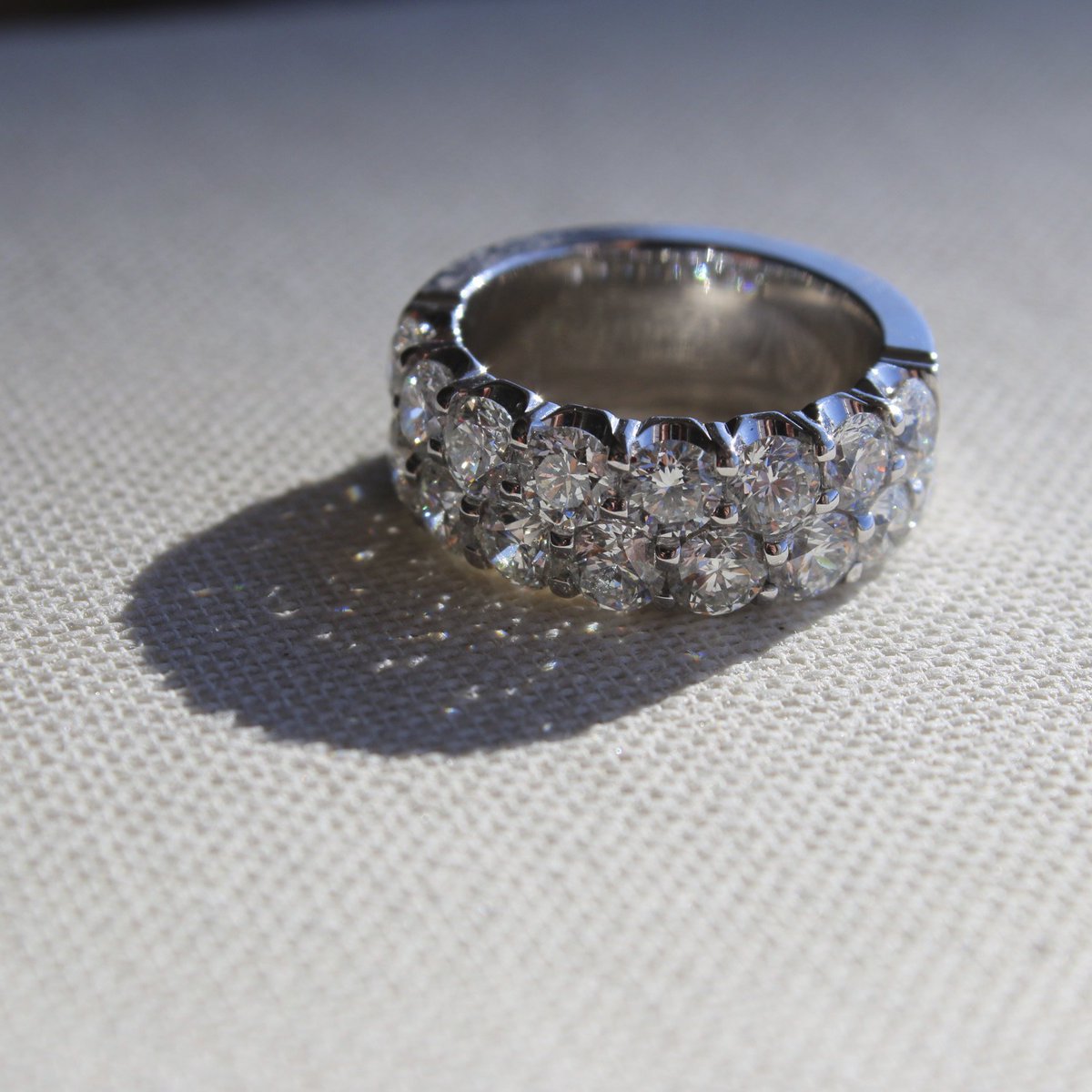 RFMoeller's tweet image. A sparkling two row diamond anniversary band is one of our favorite ways to celebrate a milestone anniversary.

#MoellerMilestone