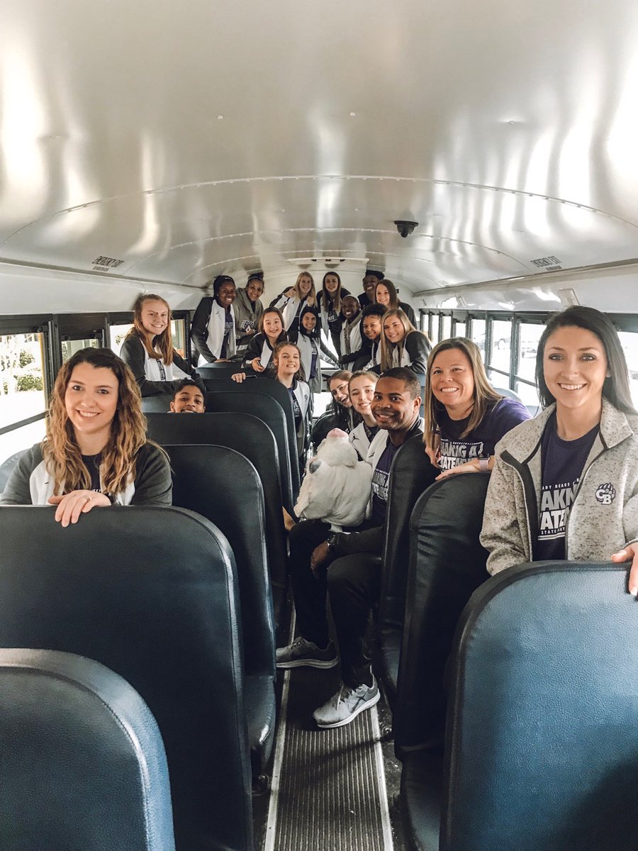 Headed out for a day many people doubted would happen.  These girls believed, so here we go! #LadyBears #family #makingaSTATEment