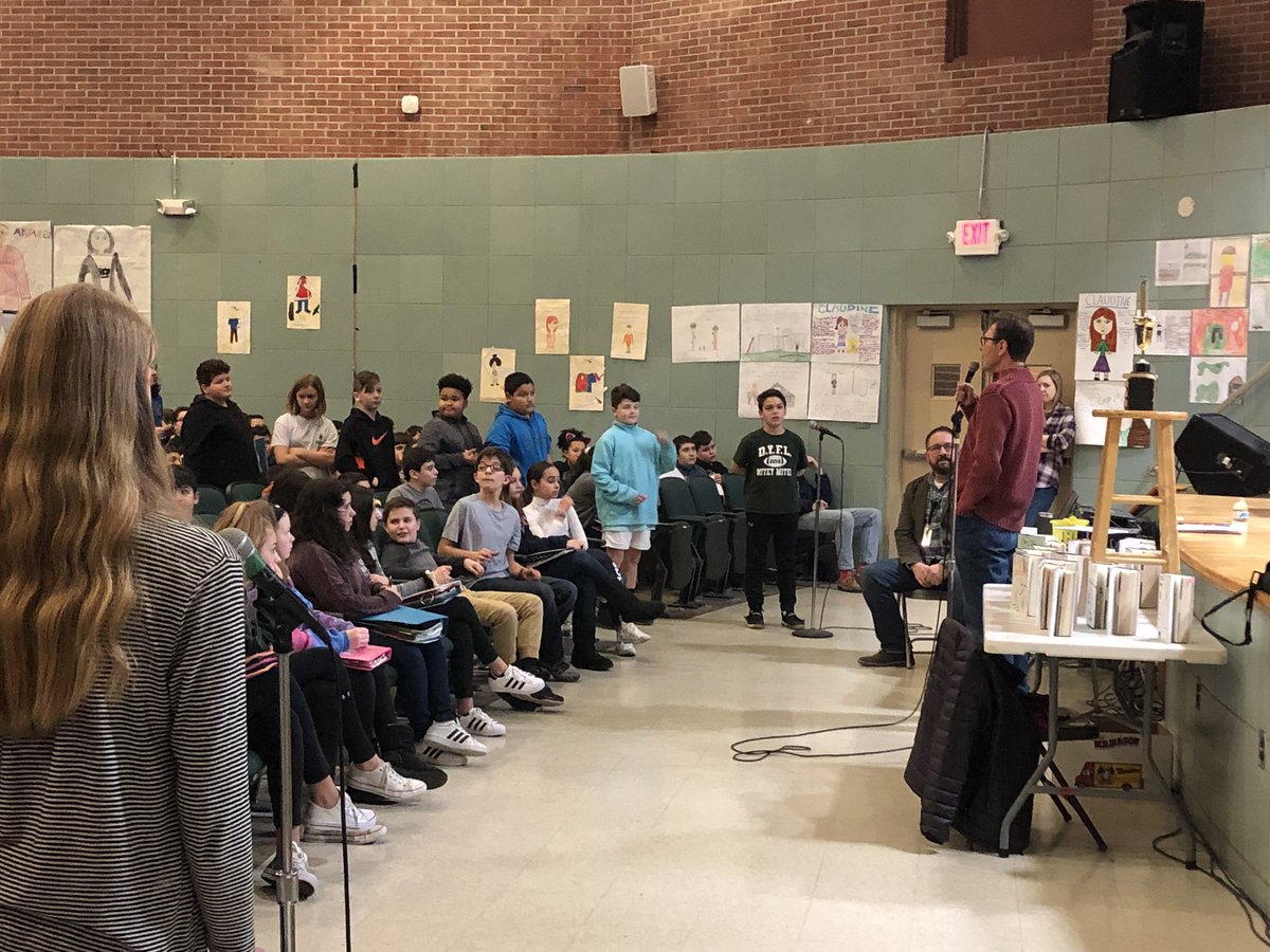 DartmouthMiddle's tweet image. Author Peter Johnson visits the sixth graders at DMS. Peter discusses The Life and Times of Benny Alvarez, answers questions and is entertained by a student poetry contest.  Thank you @DMSLitCoach for making this happen! #learnfromauthors