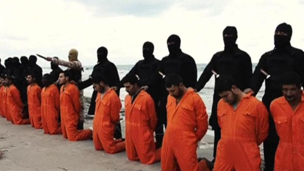 KeyserSosse's tweet image. 4 years ago today

IS militants released a video showing the beheading of 21 Egyptian Coptic Christians on a beach in Libya

And today, some gormless do gooders/prats want to allow a brainwashed IS “wife” from Bethnal Green back into our nation.

Let the sponging cow rot in hell.