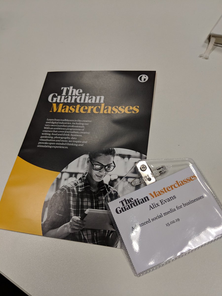 alix_evans's tweet photo. I had the pleasure of attending the very insightful advanced social media course in London today, thanks again @edagoodman for all the great tips! @guardianclasses #GMCsocial https://t.co/gYiDr2EQRb