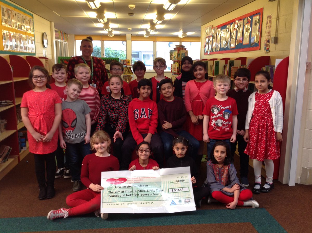 EtonParkJunior's tweet photo. Today Eton Park and @LansdowneInfant wore red and raised £353.44 for @LoveInspireFT. A brilliant charity who can offer emotional &amp; practical advice and support on a range of issues including Debt, Food/Fuel Poverty, Homelessness &amp; Bereavement. Thank you to all who took part! https://t.co/iCUQjlMWej