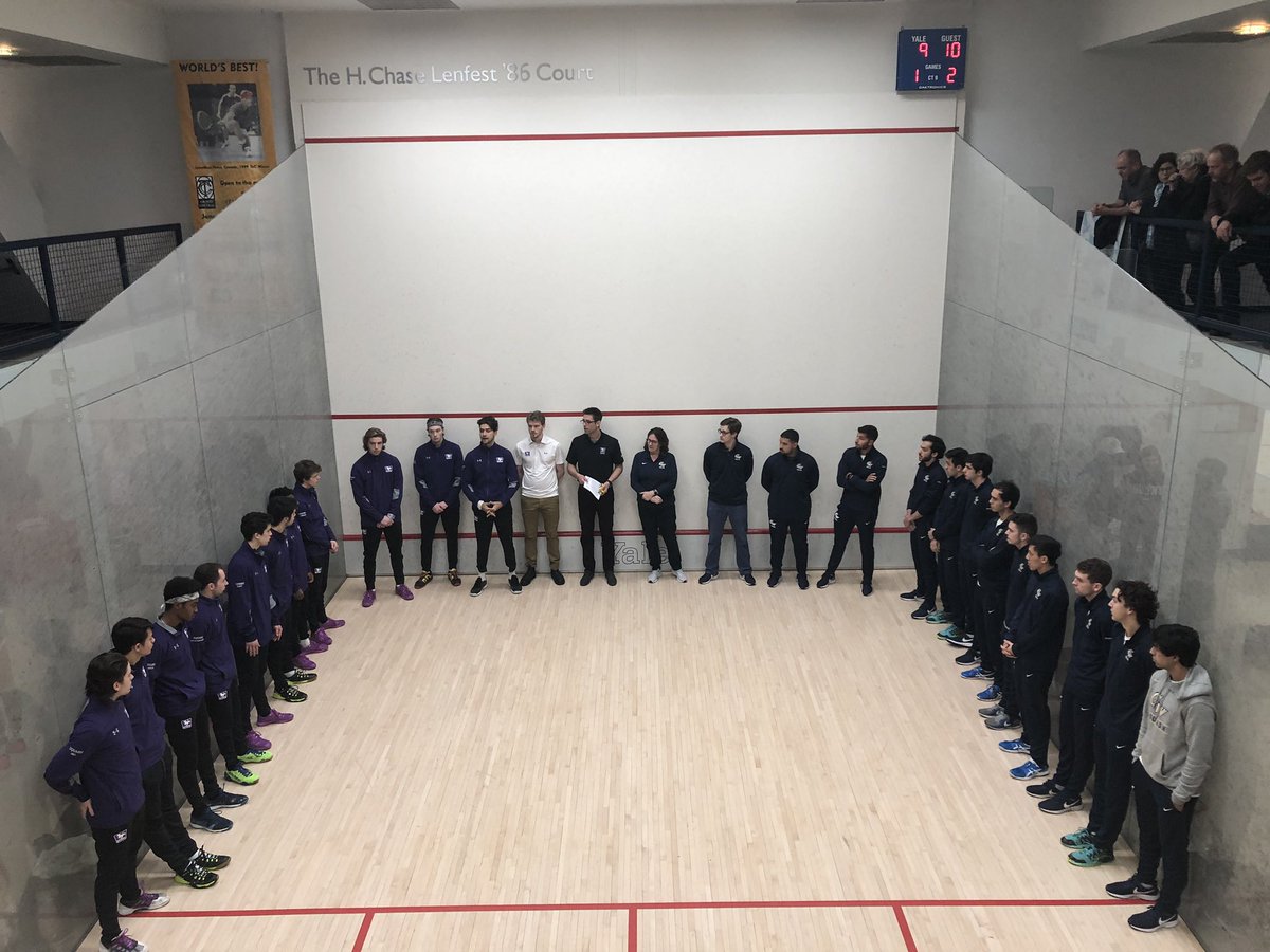 GWAndreJulien's tweet image. 2019 College Squash Men’s National Championship opening round match up features GW vs. Western Ontario University