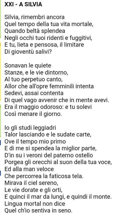Luigi Iostoconlaura Umanitaaperta Il 21 Marzo Sara La Giornata Mondiale Della Poesia Intanto Voglio Ricordare Colui Che Per Me E Il Poeta Leopardi A Silvia Diffondocultura T Co Rggtes3rdb