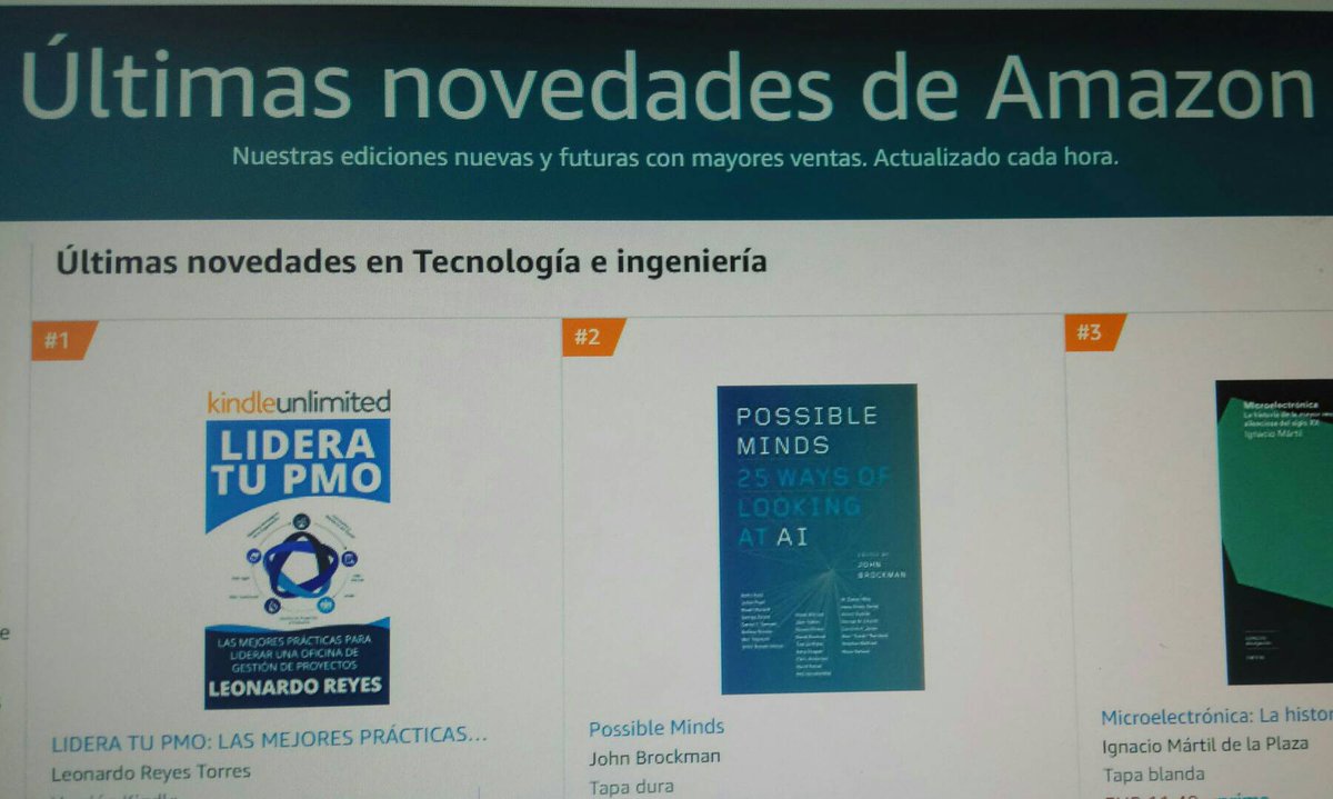 leoreyes71's tweet photo. INCREIBLE!!! Tan sólo lo hemos acabamos de anunciar y ya estamos en el #1 de los más vendidos en Amazon! A TODOS Gracias :-)
PRE-VENTA #AMAZON https://t.co/whwuTWsLtC
#DirectordeProyectos #HeadPMO #AMO
#PMODNA #PMO #PMOfficer #APMO #ConsultorPMO #Dr.PMO h https://t.co/uCfjFbvrYo