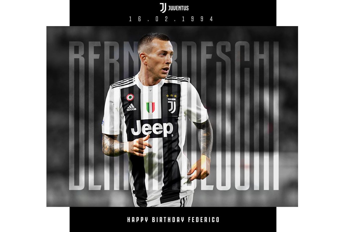 Compie 25 anni @fbernardeschi . Auguri, campione! ❤️⚫️⚪️🎂 http://juve.it/X2ET30nIbrR