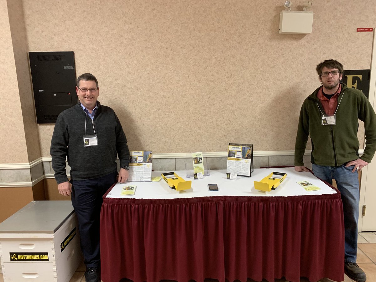 hivetronics's tweet image. We had a great day today talking with beekeepers from all over the province at the 2019 bee symposium.  Looking forward to the 2019 Nova Scotia Beekeepers AGM tomorrow.  #beesymposium #NovaScotia #beetech #beekeepers
