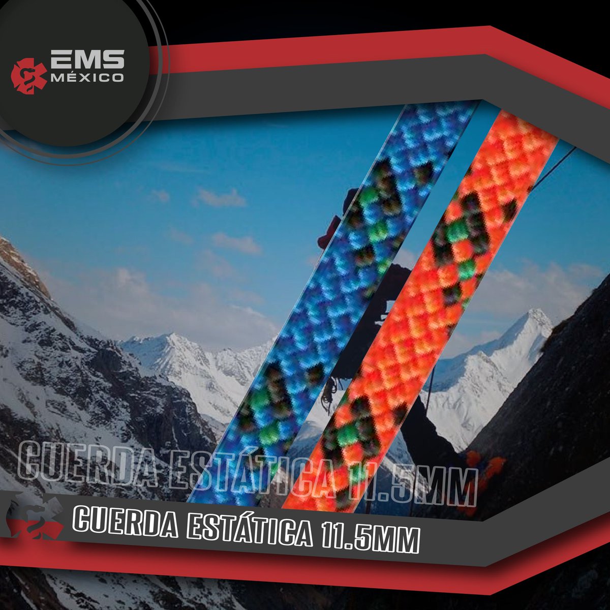 #EMSTip ¿Buscas cuerda para #TrabajosEnAlturas o #Rescate? Contamos con la mejor opción #CuerdaEstática11.5mm de #PMI solo en @EMSMexico 
#SoyEMS
#EMSMexico #EquipandoALosProfesionales
Contáctanos:
01 81 8340 3850 | ventas@EMSMex.com | EMSMex.com
 #SoloEMS #EMSMex