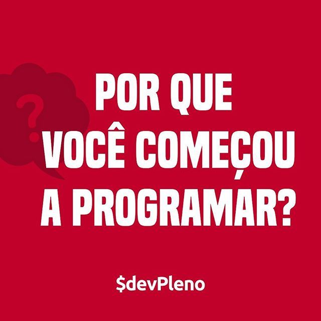 devpleno's tweet image. Responda nos comentários: por que você começou a programar?
.
.
.

#DevPleno #ProgramaçãodeSoftware#Software #Carreira #Tecnologia#Empreendedorismo #React #ReactBrasil#ReactNative #Developer bit.ly/2N7SFN2