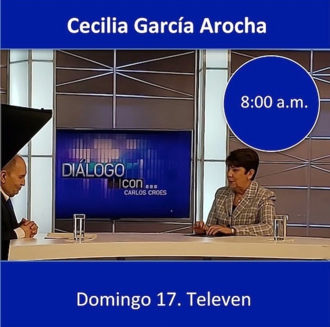 DirCulturaUCV's tweet photo. Este #17Dom Rectora de la #UCV Dra Cecilia García Arocha estará con Carlos Croes en Diálogo Con a las 8:00 am https://t.co/ED5NK2aMR0