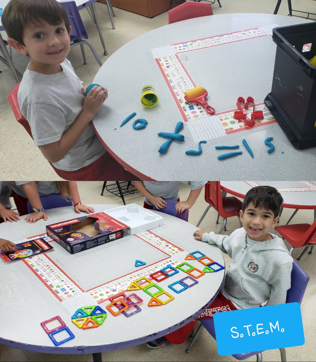 Daisyannette2's tweet photo. Love how after a problem solving math class my kiddos are inspired and self involved in creating addition sentences with unstructured Centers! #lovebeingakindergartenteacher #STEMbyChoice https://t.co/4tjOg4QnSB