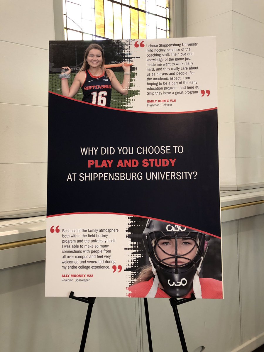 SHIPfieldhockey's tweet photo. Thank you President @LaurieACarter and our Athletic Administration for organizing an amazing campus celebration highlighting our season! https://t.co/74xcnqoM3z