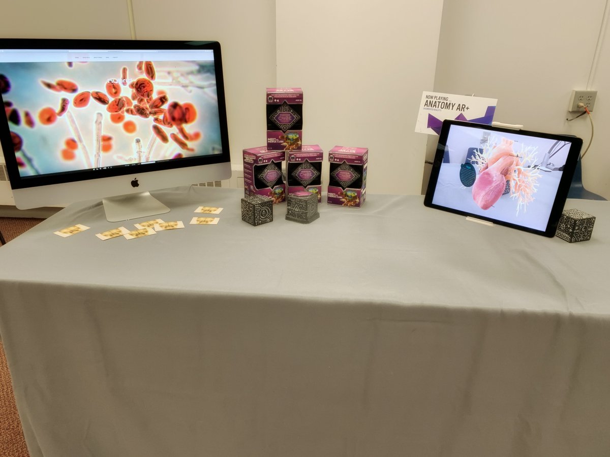HybridAnimation's tweet photo. A great time @ 15th annual #TechFestMN (The Works Museum)
We brought Hybrid AR and VR for kids & families to check out . . . many inspired afterward to track down their own #mergecube by @MergeVR
#TechFestMN #AR #VR #edtech #ARVRinEDU #medicalAR #scienceeducation #kidsinVR https://t.co/clVmoCRPtS