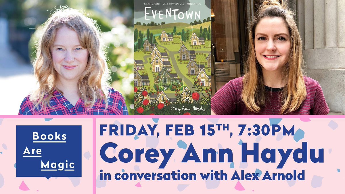 booksaremagicbk's tweet photo. So excited for two amazing middle grade book events this weekend! First up, tonight! 7:30, @CoreyAnnHaydu presents #Eventown https://t.co/pcBJcNZ9oo
