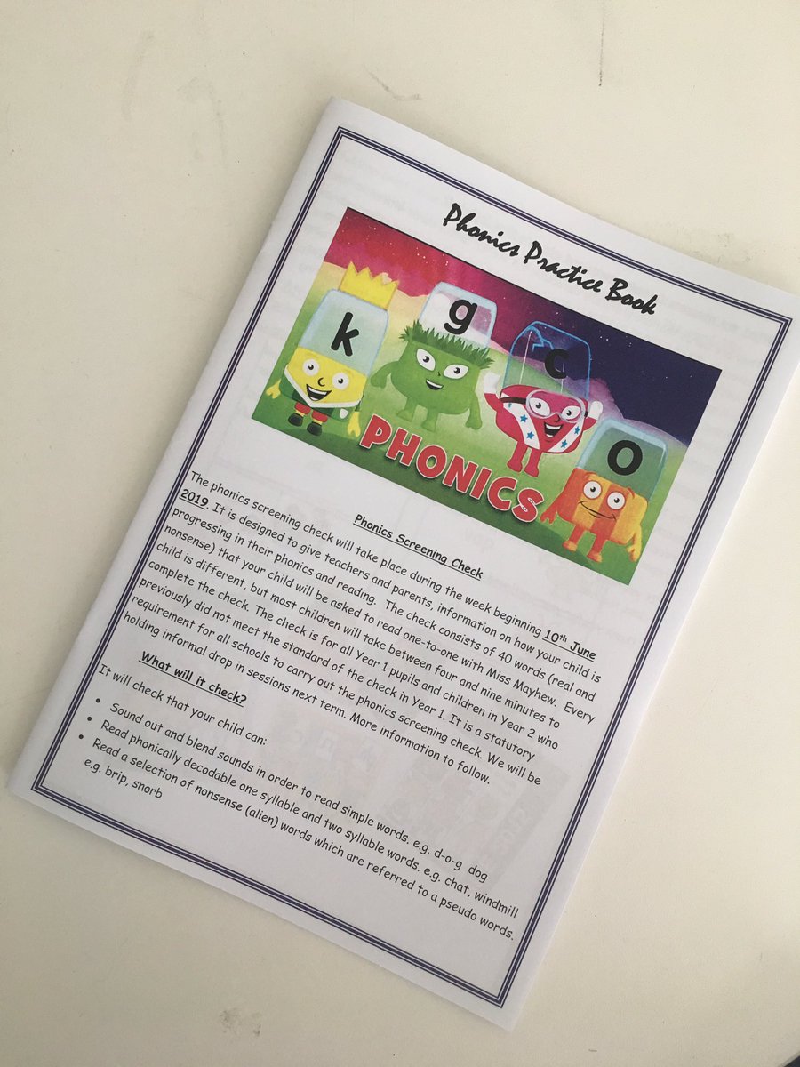 MissMayhewKBA's tweet photo. Is your child in Year 1? Have a peek in   their book bags. We’ve put in an information booklet about #phonics and some words to try too. Happy reading. 📚 #loveKBAprimary #readingrocks https://t.co/JTEnE71MZH