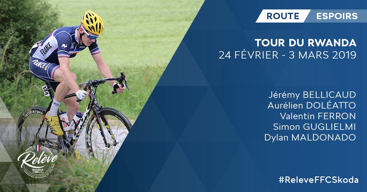 🔜 L'Équipe de 🇨🇵 Route Espoirs prendra le départ du Tour du Rwanda, le 24 février, comptant pour la Coupe des Nations 🌍

Les coureurs sélectionnés ⬇

#ReleveFFCSkoda