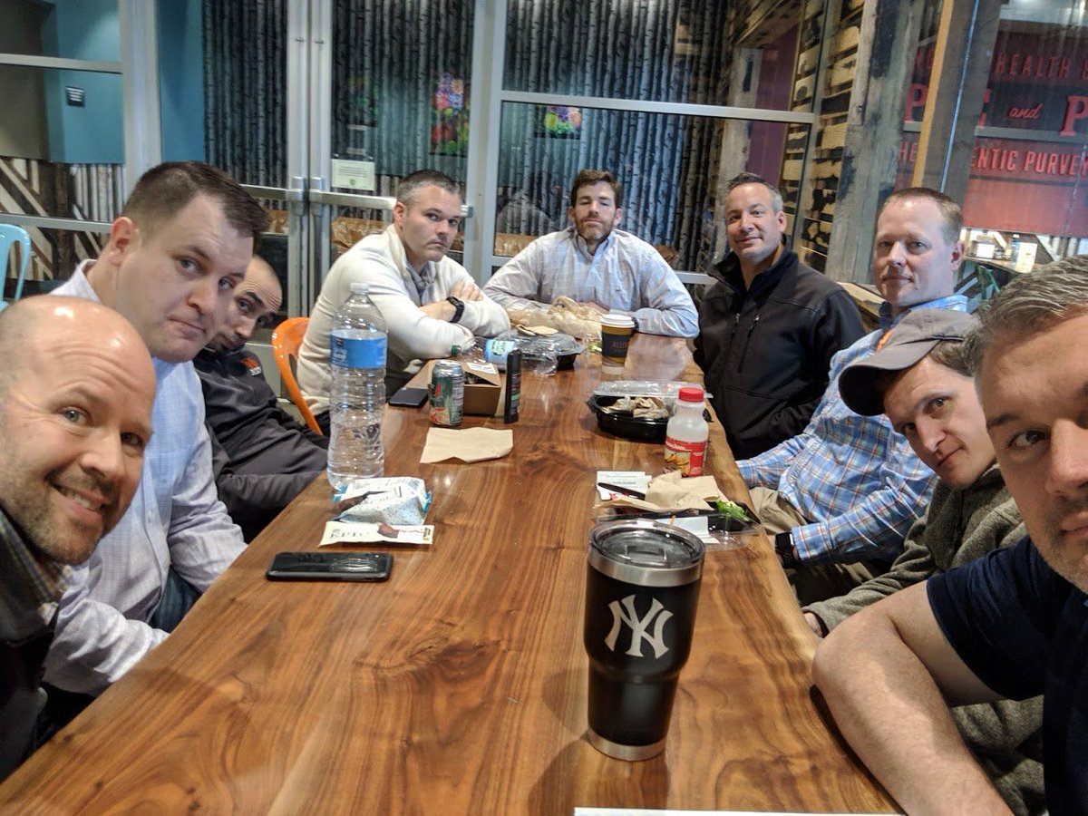 9 PAX discussed the #DRP at today's <a href="/F3QSource/">F3QSource</a> lunch while basking in the glow of our much deserved <a href="/43feetPodcast/">43feet</a> #TCLAPS.  

Come join us next Friday at 11:30 at Germantown <a href="/WholeFoods/">Whole Foods Market</a> Topic: #King.

#QSourcecounts