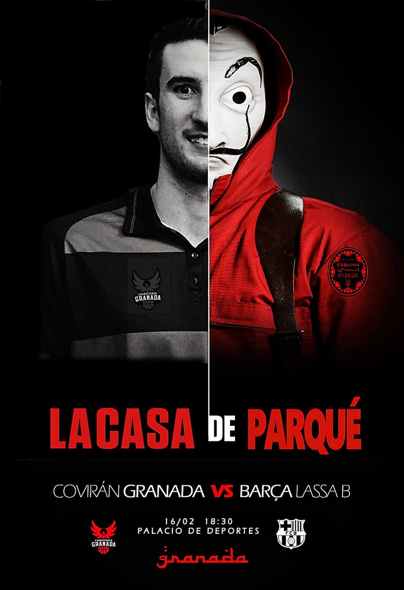 Mañana vuelve el baloncesto al Palacio. El equipo revelación y la serie revelación unidos en el cartel del partido entre el @FundacionCBG y el Barça Lassa. ¡Vamos Graná! #ERN1819