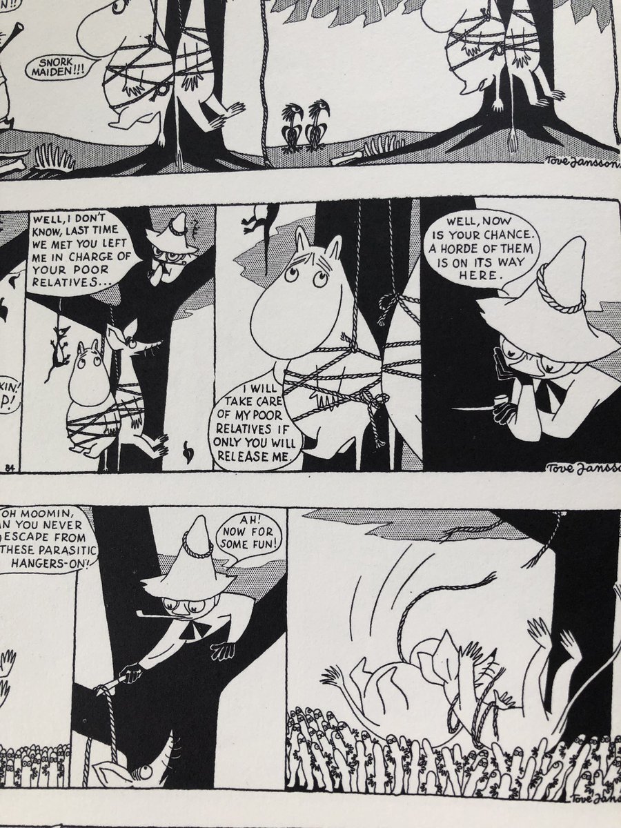 @Childspar I think the characters are very different between the comics and the animated series. 
Like you say, Snufkin is a calm guy even when he's a little mad. :^) 