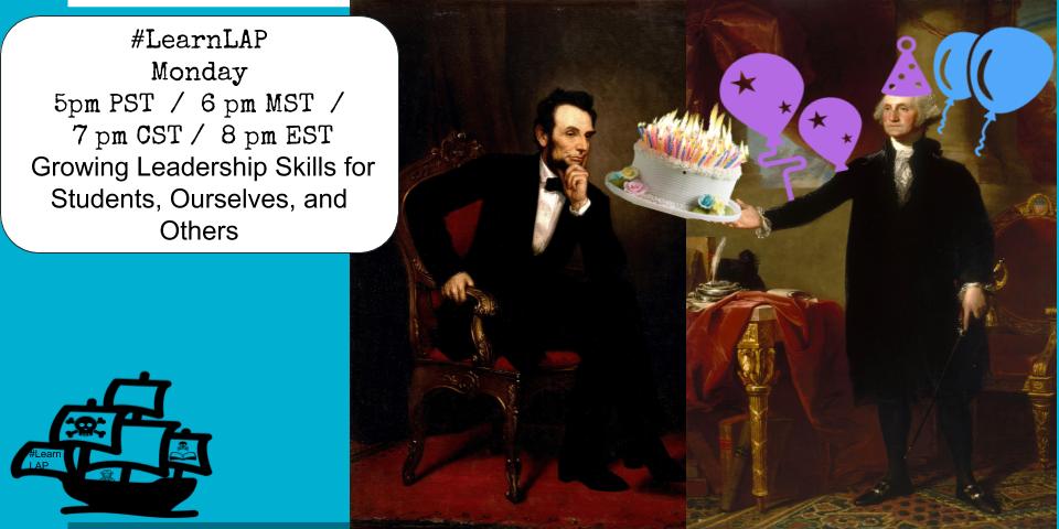 Get some cake, sit down, and tell your friends to join you on #LearnLAP in 10 mins to discuss leadership!

#tlap #moedchat #learningstl #JR2Proud #Ohedchat #Ditchbook #xplap 
@PaulSolarz
@burgessdave
@LearnLAP @TaraMartinEDU