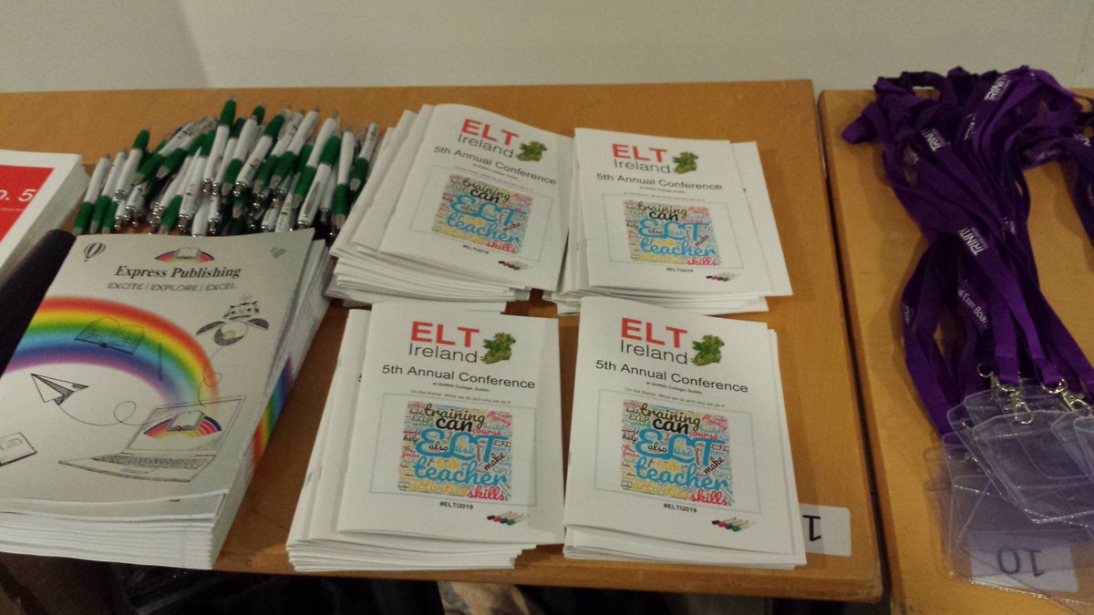 ELTIreland's tweet photo. We're set for tomorrow! #ELTI2019 https://t.co/3eSXAfLHpT