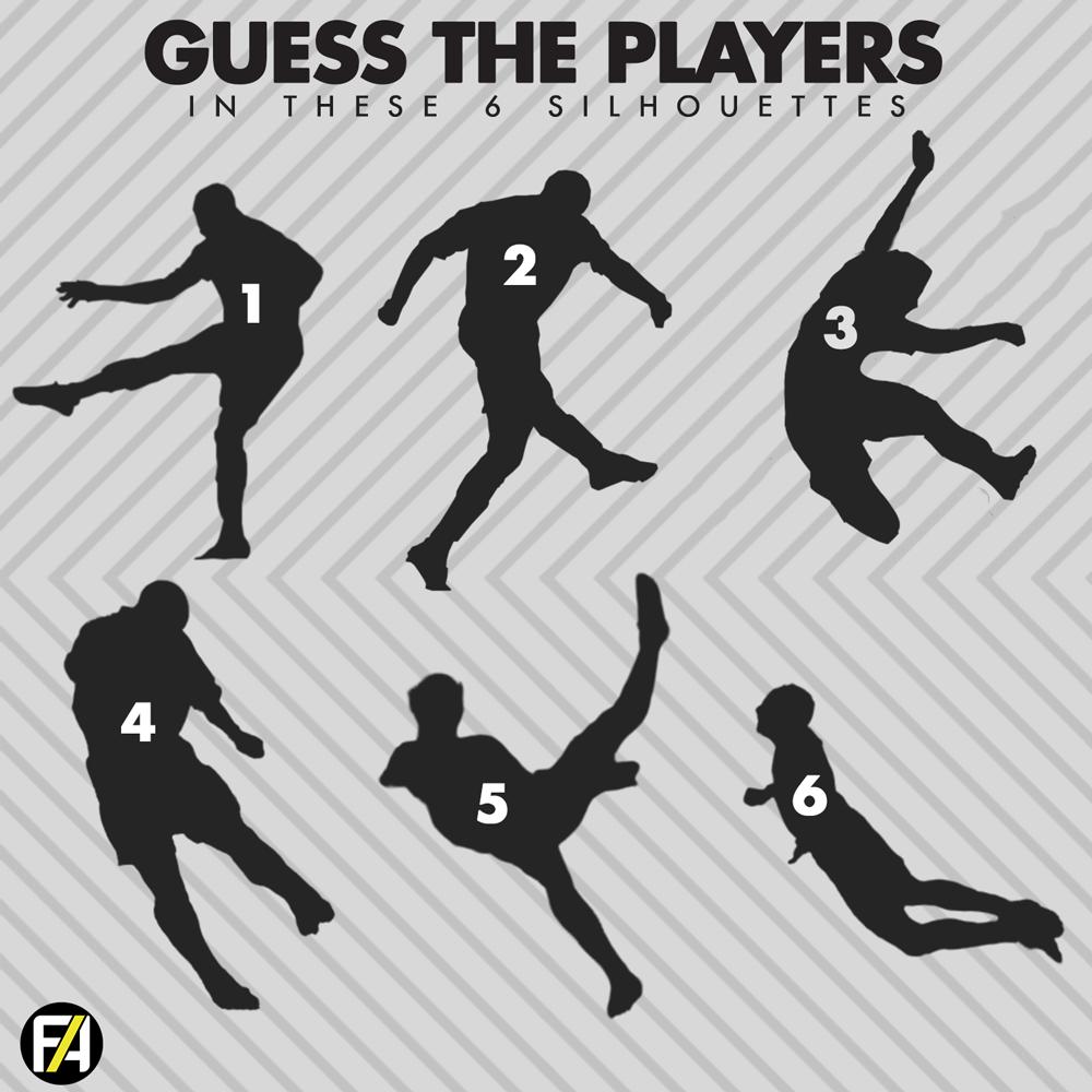 Footy Accumulators on Twitter: "QUIZ... 🤔 Guess the players goal silhouettes 1_________ 2_________ 3_________ 4_________ 5_________ 6_________ https://t.co/1eJ0ieIOG8" Twitter