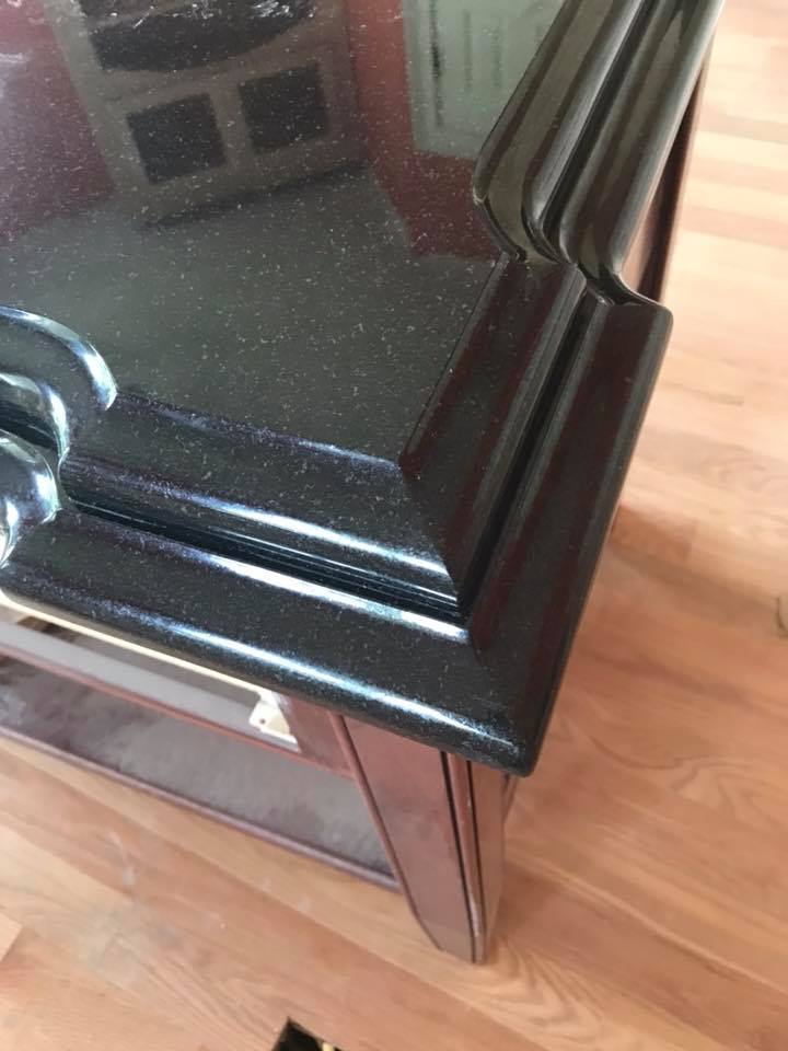 ApexMarble1's tweet photo. Another Ogee edge example this week.
Double Ogee edge on Absolute black!  
Also fabulous.   
Edging makes your counter tops personal. https://t.co/3fX5jsCcIy 
See  our showroom or website for more options. https://t.co/tEv0jk5y2I