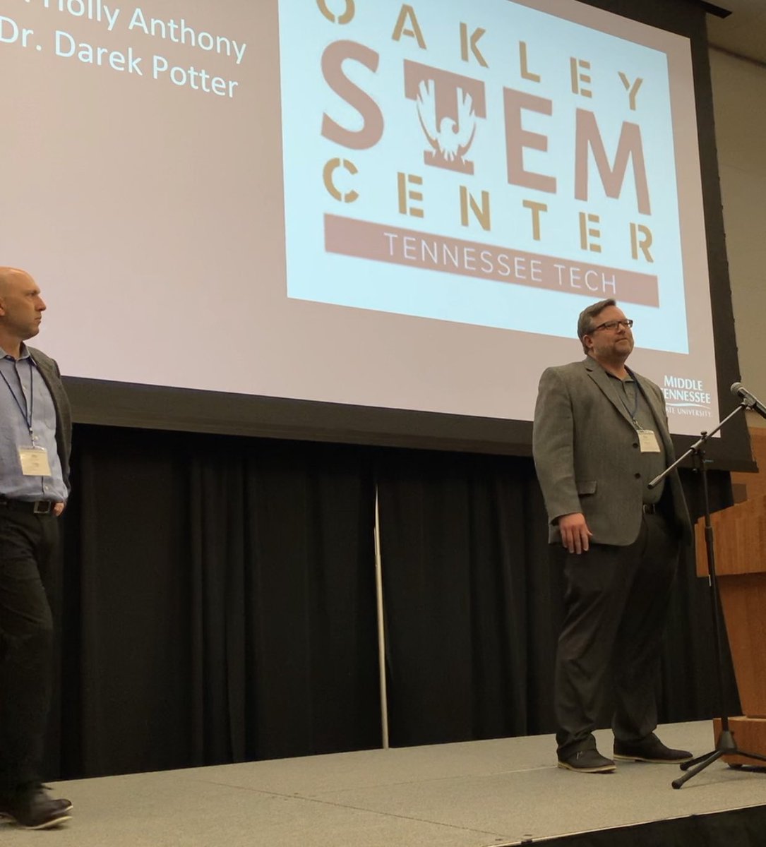 TNTechSTEM's tweet photo. Exclusive footage of Dr. Potter⚡️ making an exciting announcement... 🥁🥁🥁We are excited to announce that we will be hosting the 14th TN STEM Education Research Conference at @tennesseetech Save the date Feb 13-14, 2020
.
#STEMeducation #STEMEdResearch
@theTSIN @TTUCOESSC https://t.co/UXkSdaQdX7