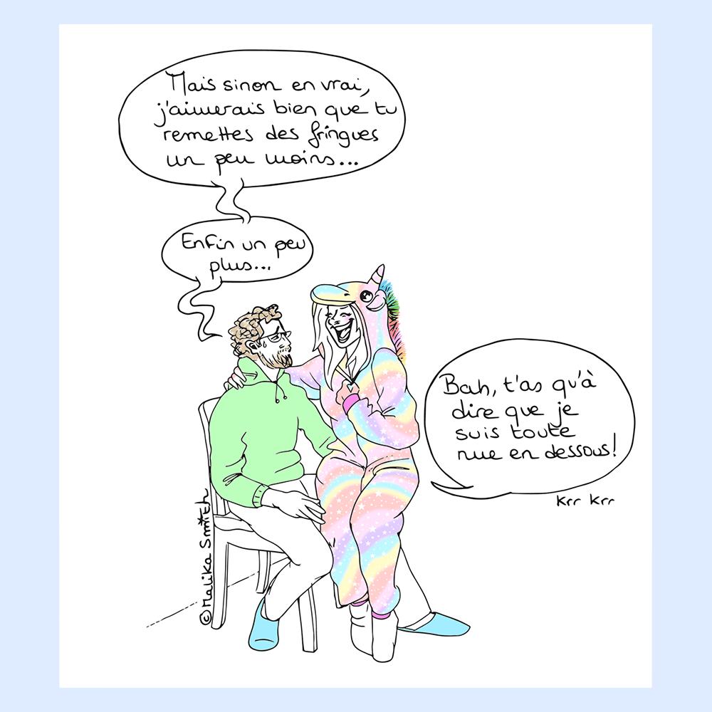 Malika_Smith's tweet photo. 🇫🇷 Le #kigurumi, c'est #sexy ... 👅🦄
https://t.co/SEaSaFeeNJ …
#arcenciel #BD #bandedessinee #comic #comicbook #création #drawing #dessin #graphic #graphicnovel #HappyValentinesDay #illustration #licorne #malika #malikasmith #rainbow #rainbowunicorn #smith #unicorn #couple https://t.co/1JOuLKWsdM