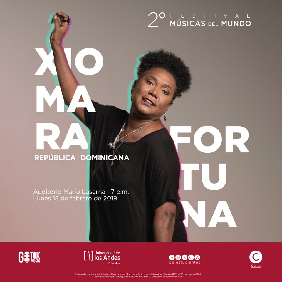 No te puedes perder el show de música afrocaribeña que tiene preparado <a href="/xiomara/">XIOMY</a>.fortunard en <a href="/uniandes/">Uniandes</a>. Ve a nuestras historias y dirígete al link para inscribirte en este concierto ¡No te lo puedes perder!

#ConciertosGotok #RecomendadosGotok #ViveDeLoQueAmas