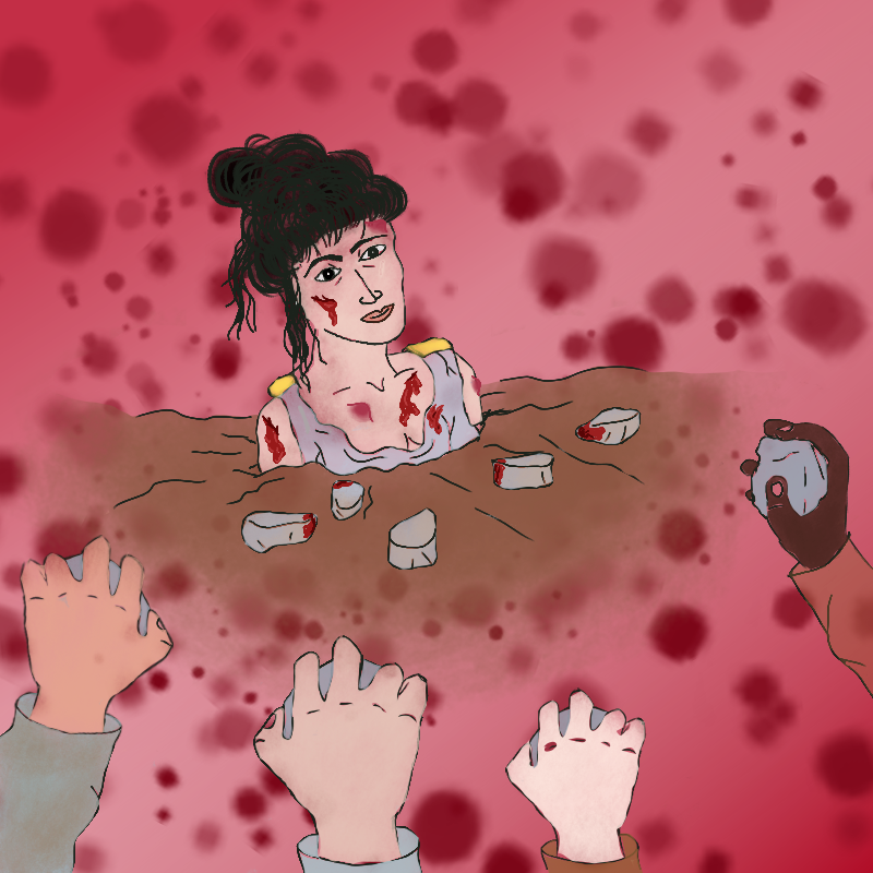 Hipátia had a tragic death because her ideas was beyond her time! In this paint i try express her last moment. #paintings , #unity, #ArtistRack, Come to see more in <a href="/Caipora_Games/">Caipora Games</a>