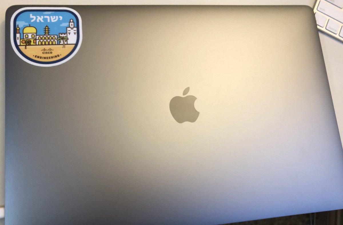 Jason_Gooley's tweet photo. @orenbrigg @CiscoDevNet @ciscodcloud @CiscoEnterprise #FirstSticker #Israel #TodaRaba #CiscoSE https://t.co/ErBDPKxjN1