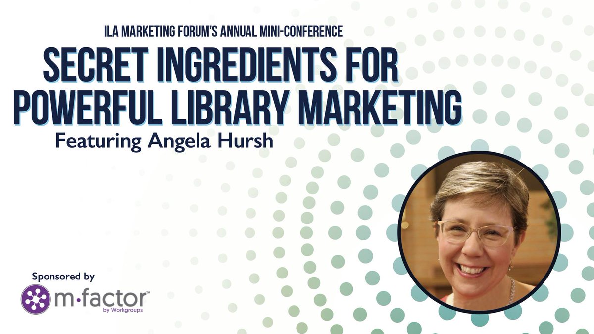 webmastergirl's tweet photo. Registration is now open for the ILA Marketing Forum Mini-Conference featuring yours truly. I would love to meet ya'll and, you know, talk about our favorite subject: #Librarymarketing!
https://t.co/SWkma2pzLn https://t.co/QWYUj2iX6Y