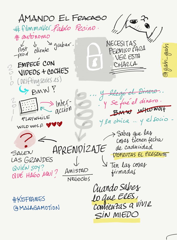 gabi_gabi's tweet photo. Gracias Pablo Pecino por compartir tu historia y lo que puedes aprender del fracaso. #kissframes @malagamotion https://t.co/CZB9YcpVFf