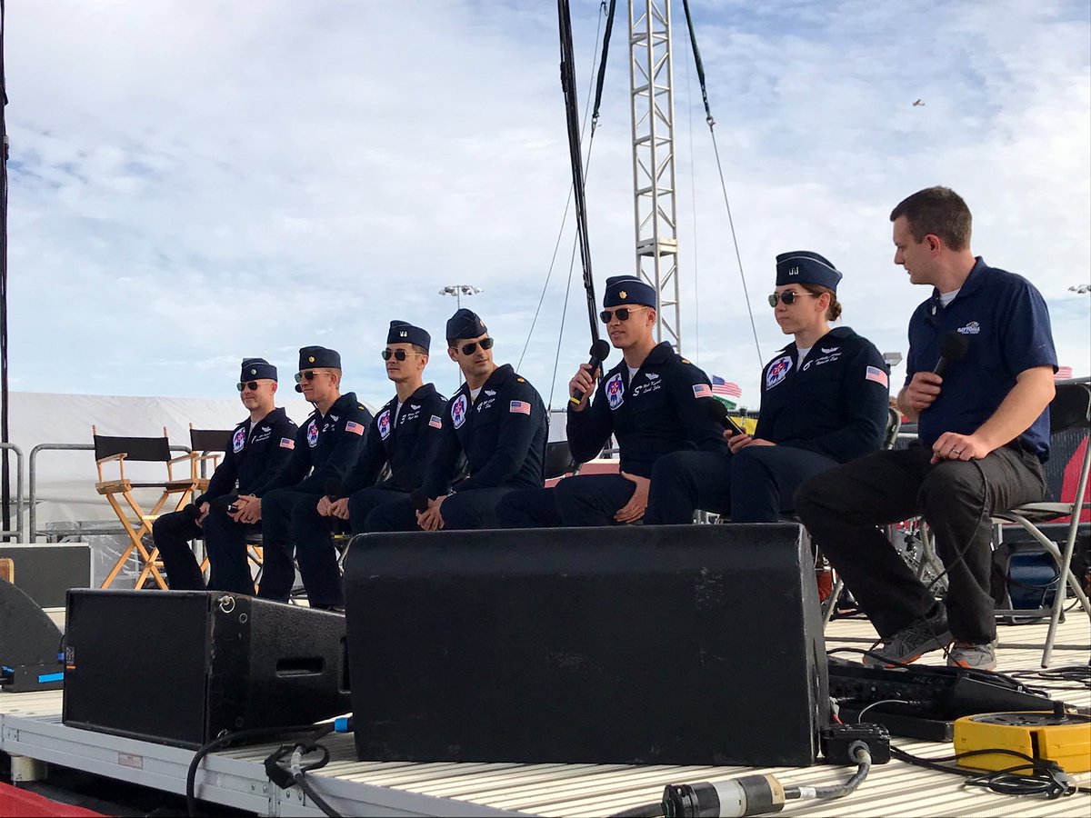 DAYTONA's tweet photo. The @AFThunderbirds are on stage in the UNOH Fanzone! 🇺🇸 https://t.co/QR0Pzb2uEU