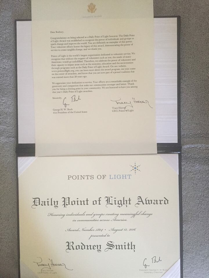 iamrodneysmith's tweet image. Thank you Point of Light